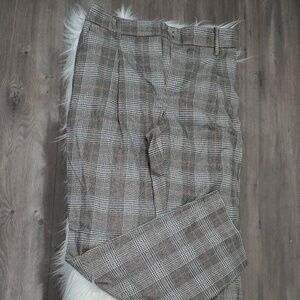 Nine West Straight Plaid Pants Size 2